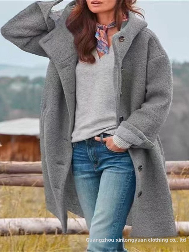 Women'S Thick Long Sleeve Coat