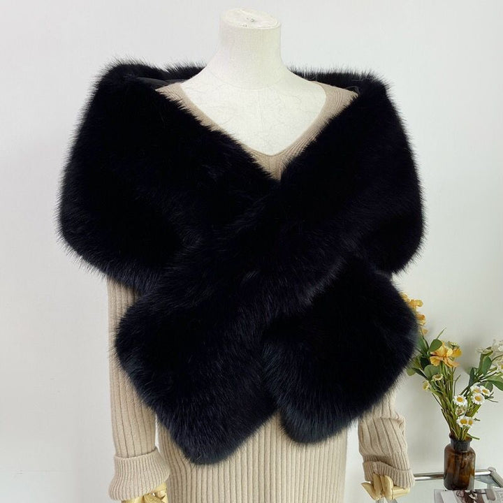 Shawl Fur Collar Scarf