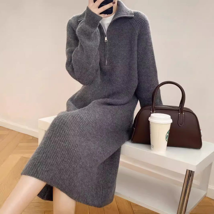 French Long Sleeve Base Dress