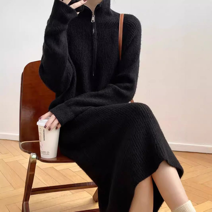 French Long Sleeve Base Dress