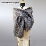 Wide Gray Shawl