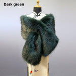 Dark Green Wide Shawl