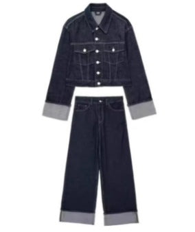 Flared Hemming Pants Suit
