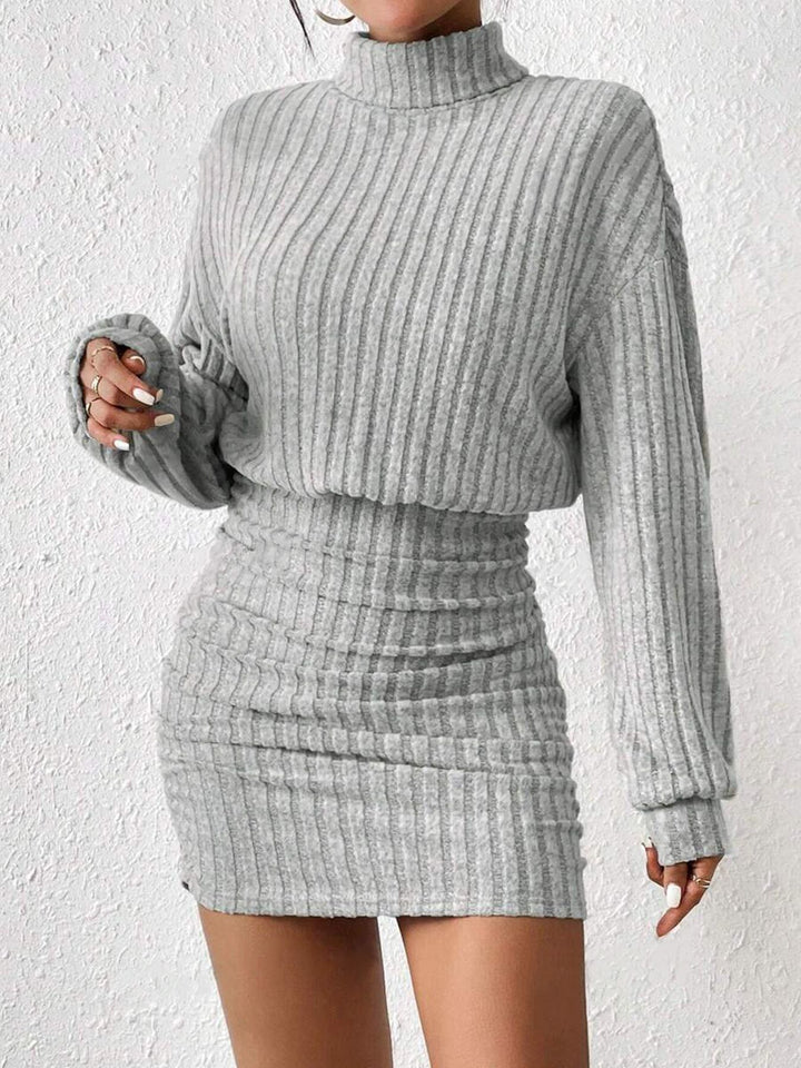 High Collar Pit Sexy Dress