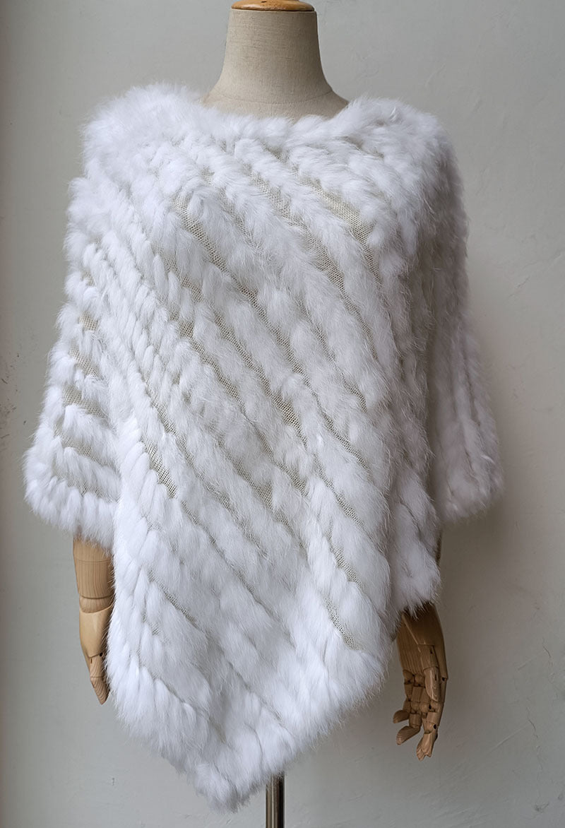 Rabbit Hair Woven Triangle Shawl