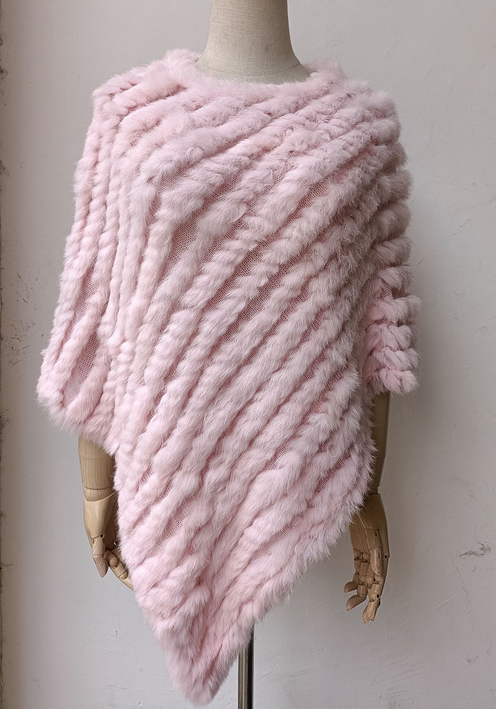 Rabbit Hair Woven Triangle Shawl