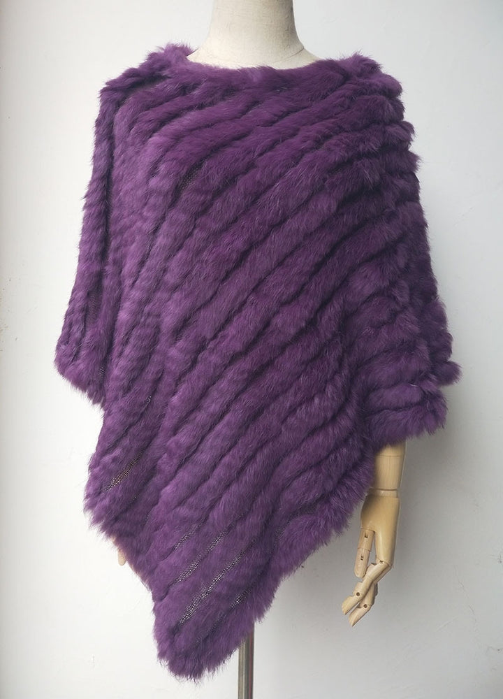 Rabbit Hair Woven Triangle Shawl