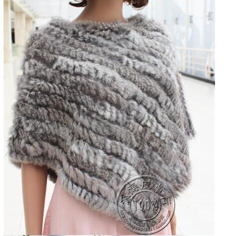 Rabbit Hair Woven Triangle Shawl
