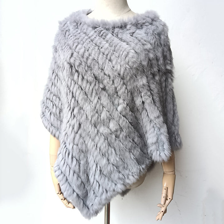 Rabbit Hair Woven Triangle Shawl