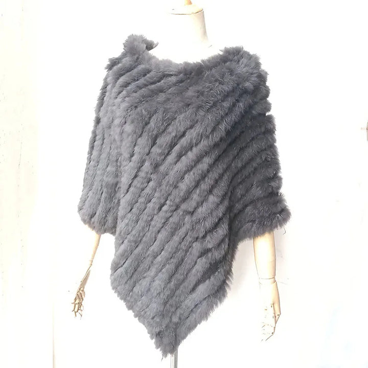 Rabbit Hair Woven Triangle Shawl