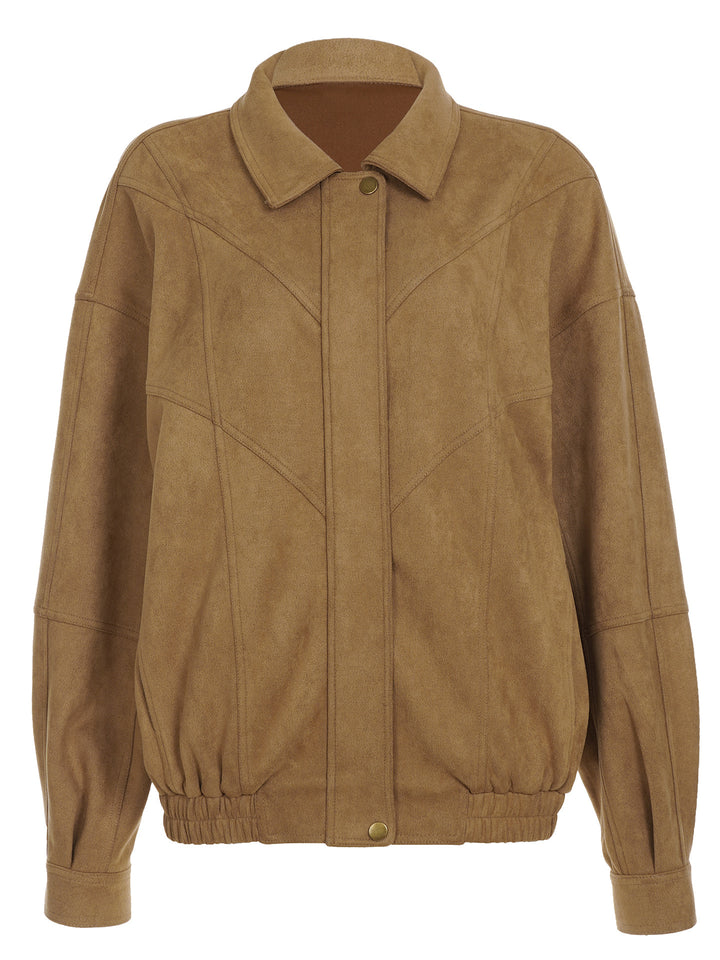 Autumn And Winter Suede Cardigan