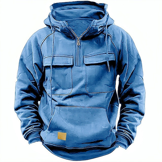 Solid Color Casual Sweatshirt Jacket