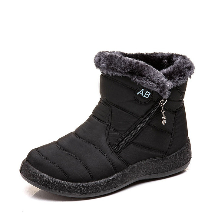 Side Zipper Waterproof Cotton Boots