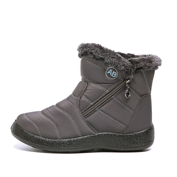 Side Zipper Waterproof Cotton Boots
