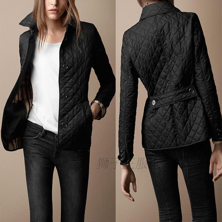 Fashion Temperament Lapel Cotton-Padded Jacket