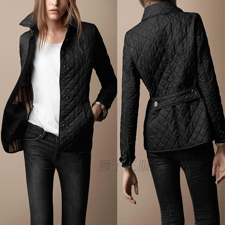 Fashion Temperament Lapel Cotton-Padded Jacket
