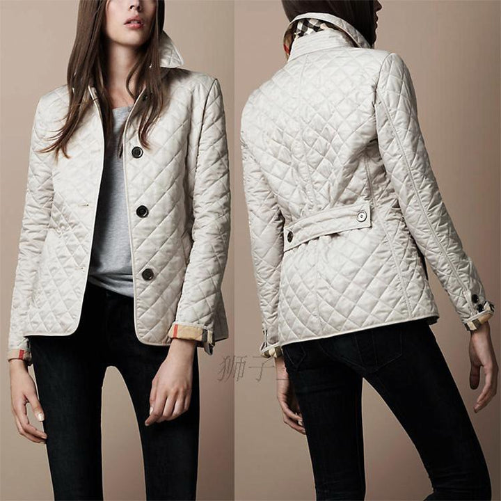 Fashion Temperament Lapel Cotton-Padded Jacket