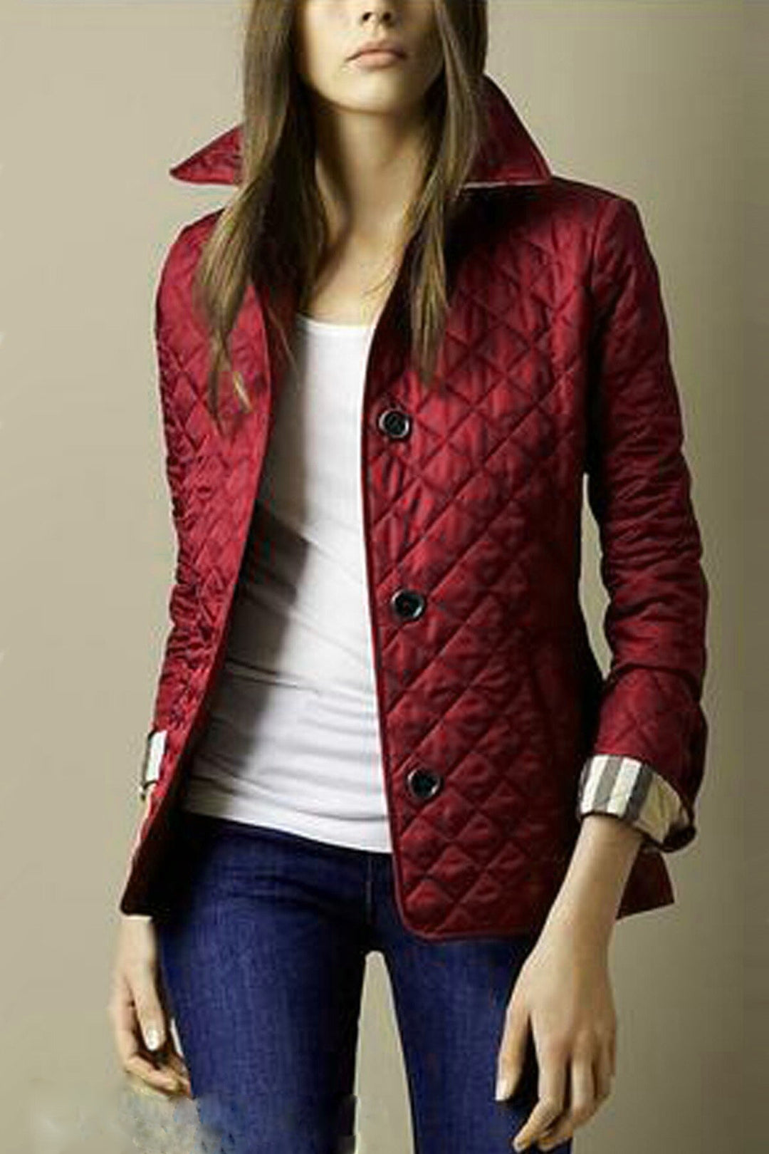 Fashion Temperament Lapel Cotton-Padded Jacket