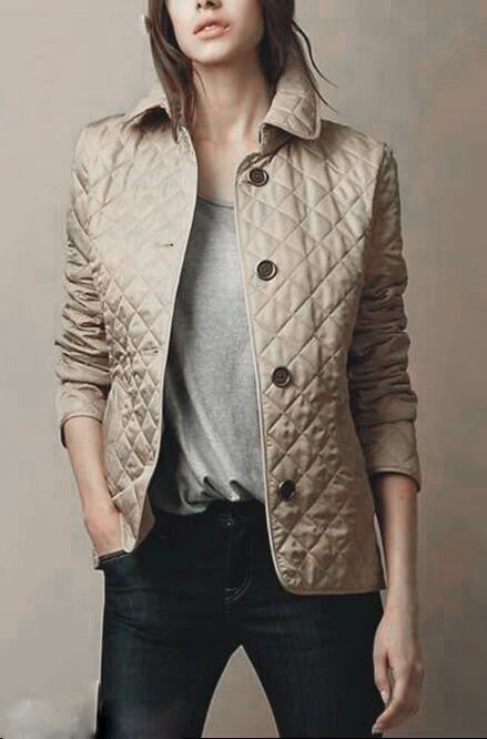 Fashion Temperament Lapel Cotton-Padded Jacket