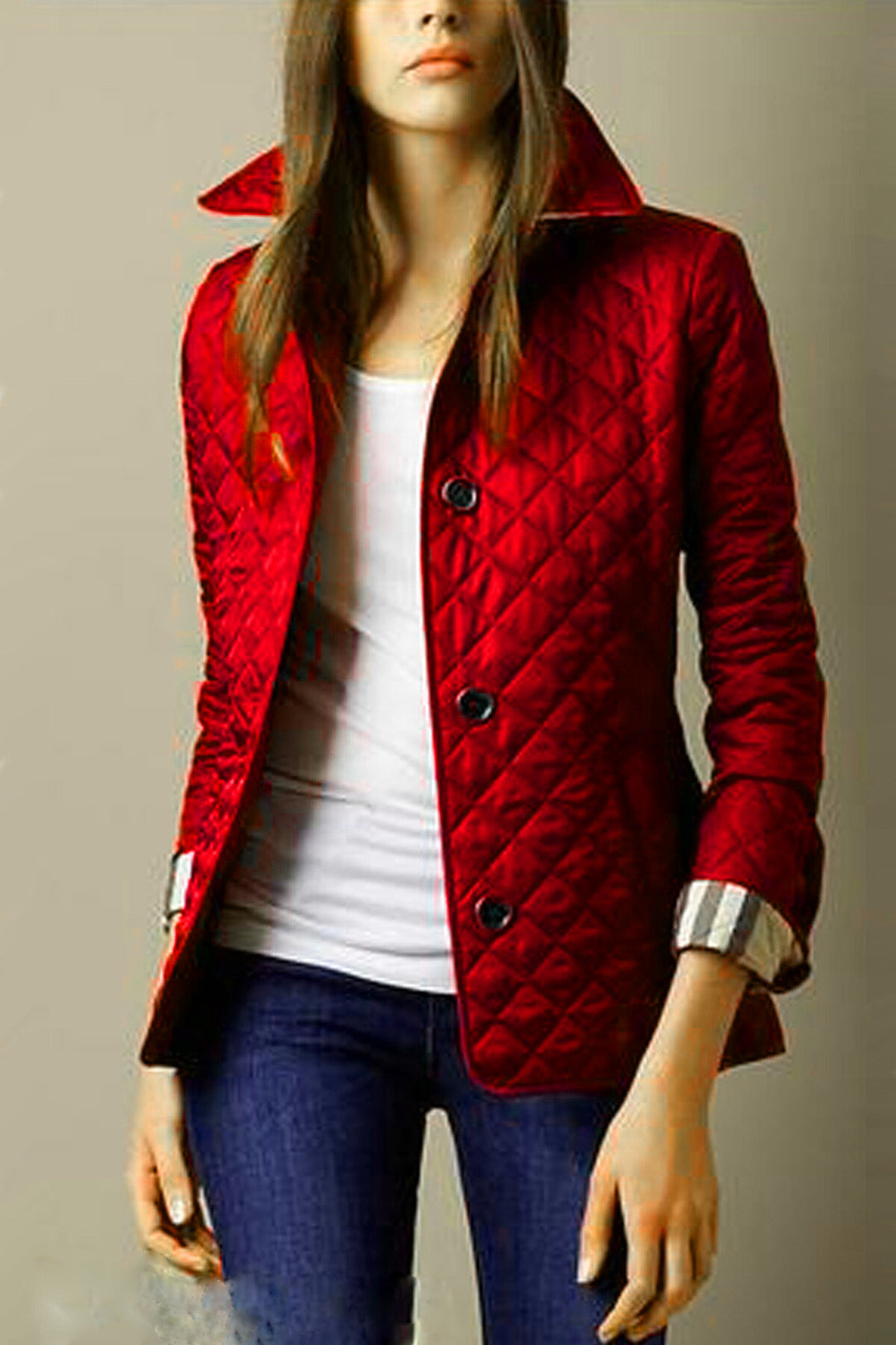 Fashion Temperament Lapel Cotton-Padded Jacket