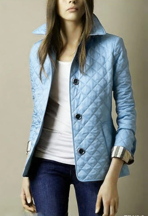 Fashion Temperament Lapel Cotton-Padded Jacket