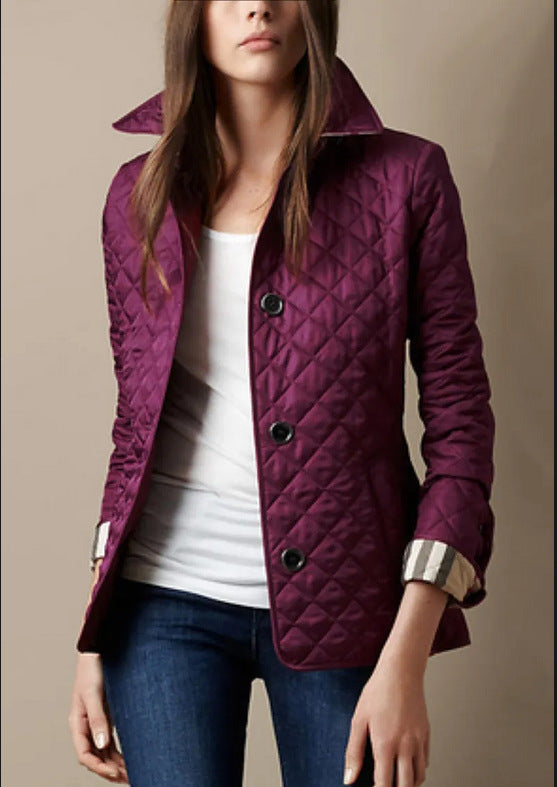 Fashion Temperament Lapel Cotton-Padded Jacket