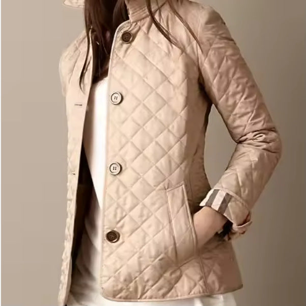 Fashion Temperament Lapel Cotton-Padded Jacket