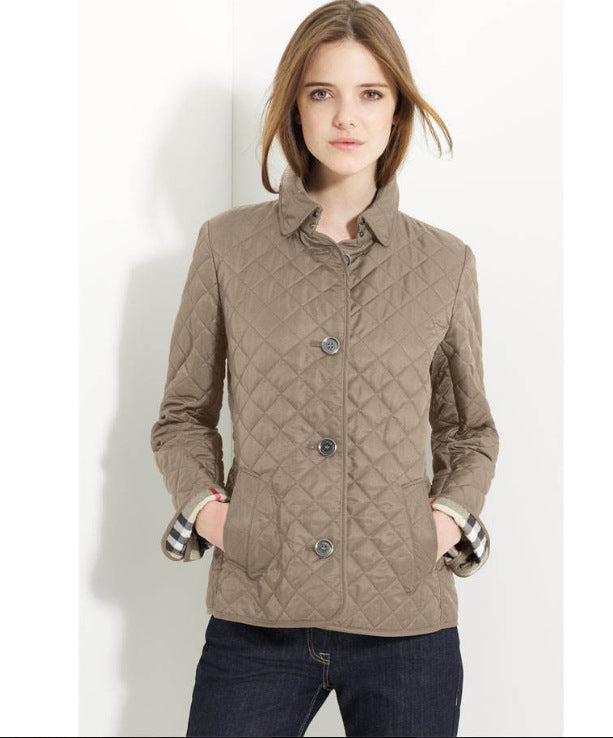 Fashion Temperament Lapel Cotton-Padded Jacket
