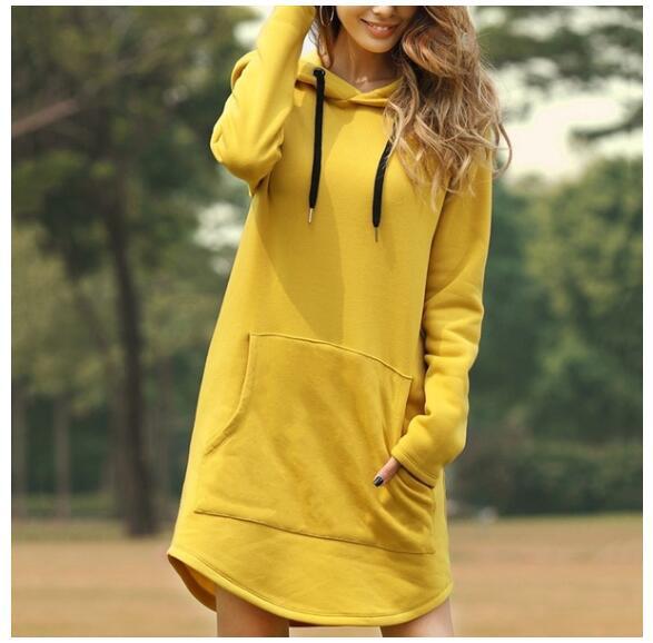 Long Sleeve Hoodie Dress