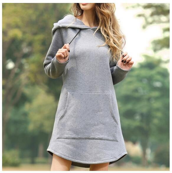 Long Sleeve Hoodie Dress