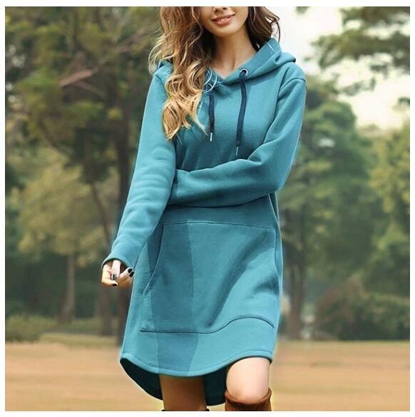 Long Sleeve Hoodie Dress