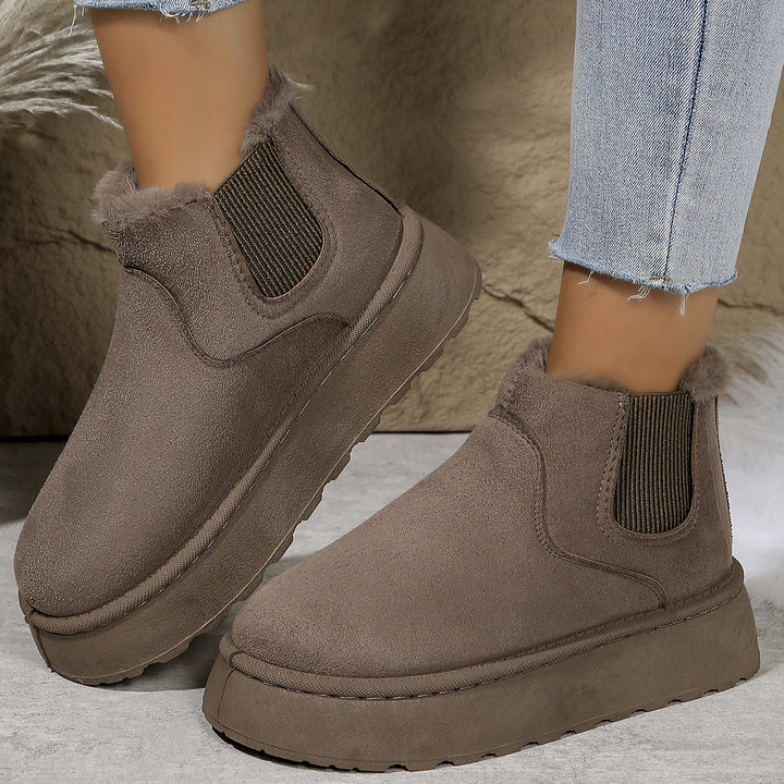 Round Toe Sleeper Snow Boots