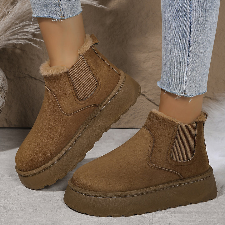 Round Toe Sleeper Snow Boots