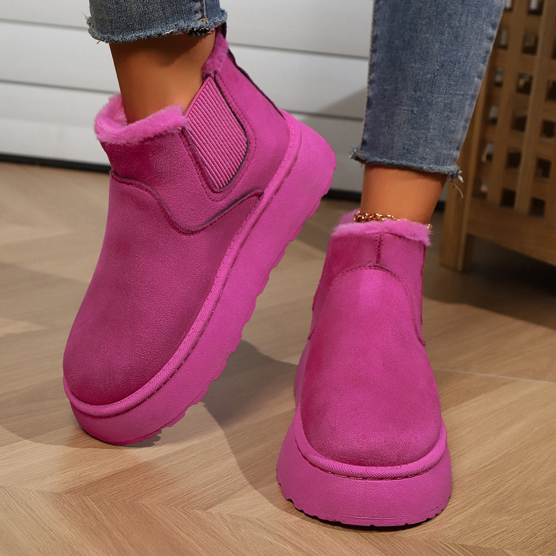 Round Toe Sleeper Snow Boots