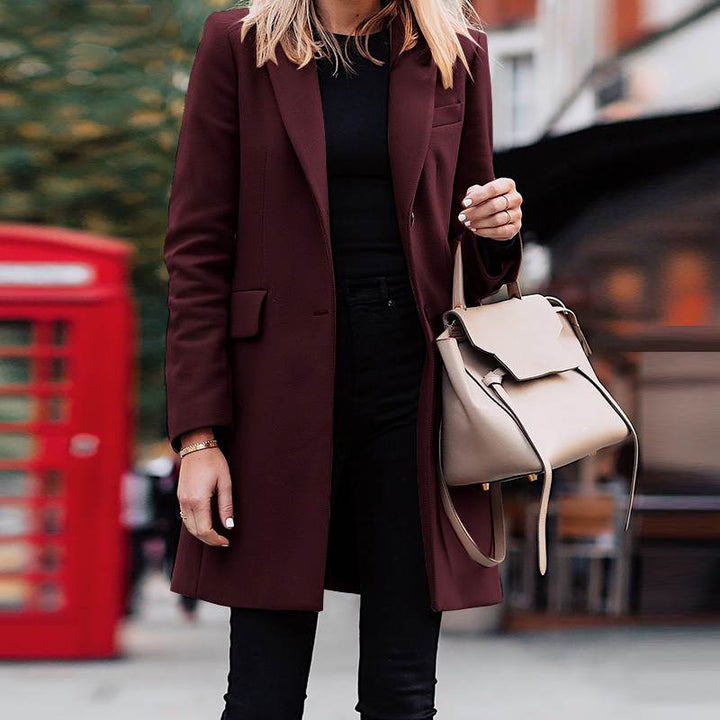 Medium-Length Breasted Small Suit