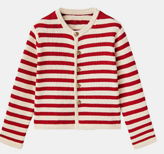 European And American Style Striped Coat