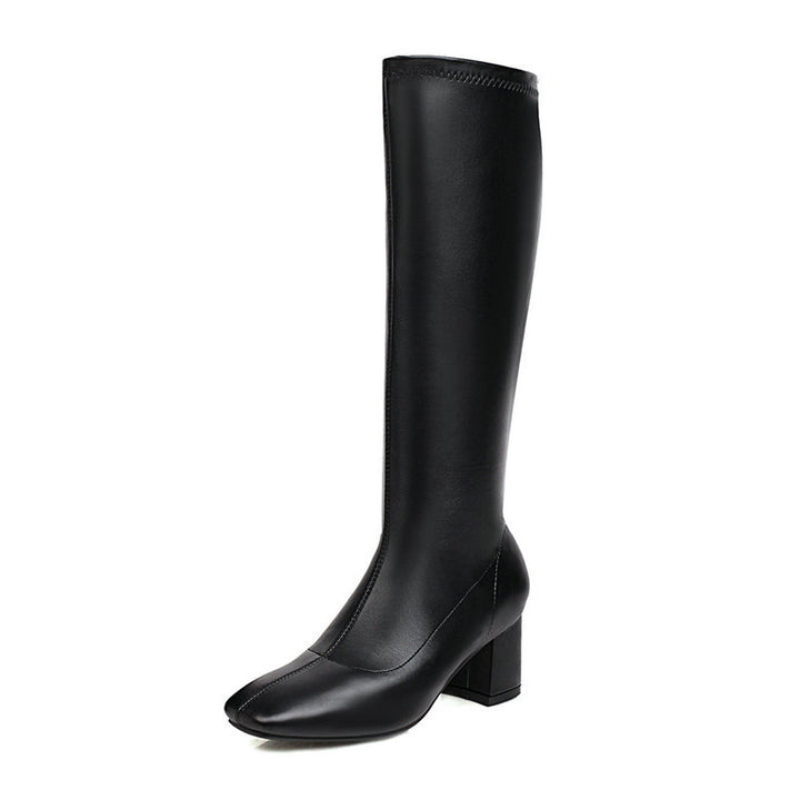 High-Heeled Stretch Boots