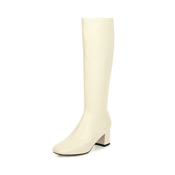 High-Heeled Stretch Boots