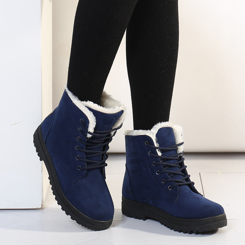 Women'S Flat-Heeled Cotton-Padded Shoes