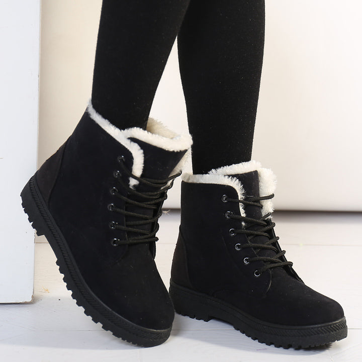 Women'S Flat-Heeled Cotton-Padded Shoes