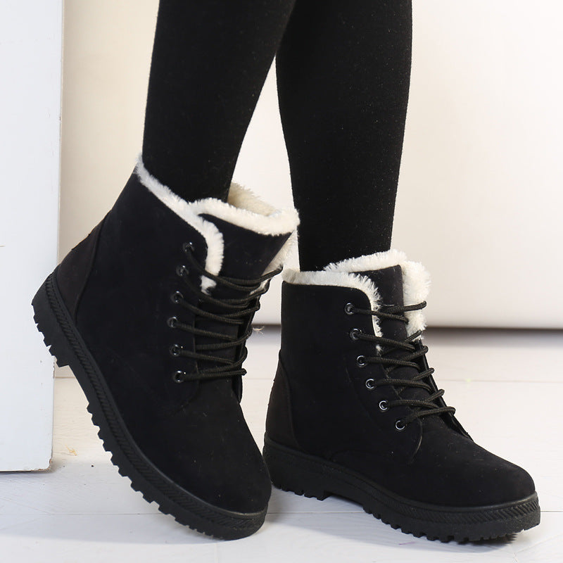 Women'S Flat-Heeled Cotton-Padded Shoes