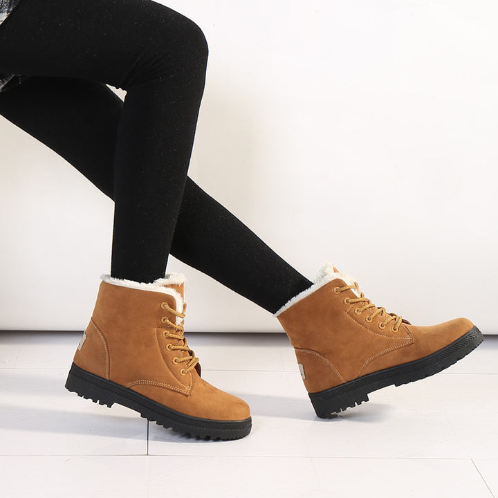 Women'S Flat-Heeled Cotton-Padded Shoes