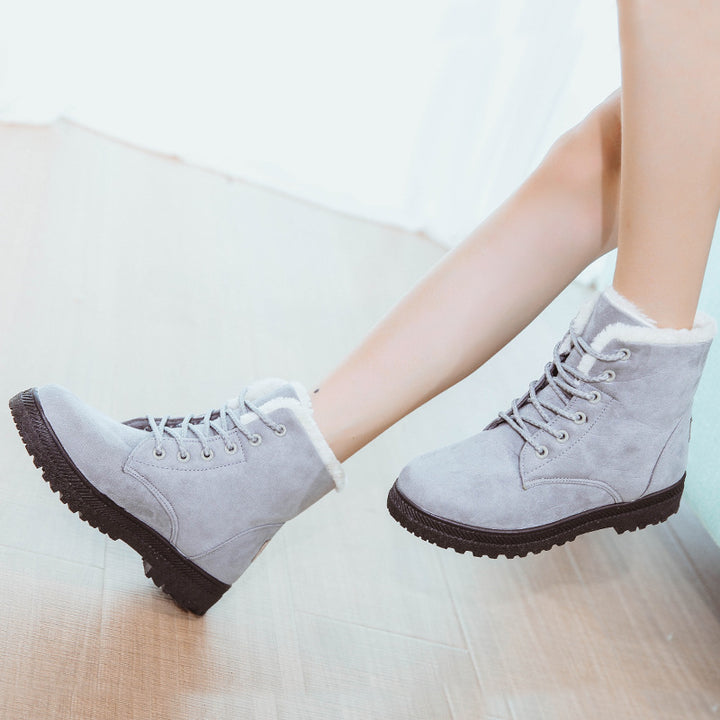 Women'S Flat-Heeled Cotton-Padded Shoes