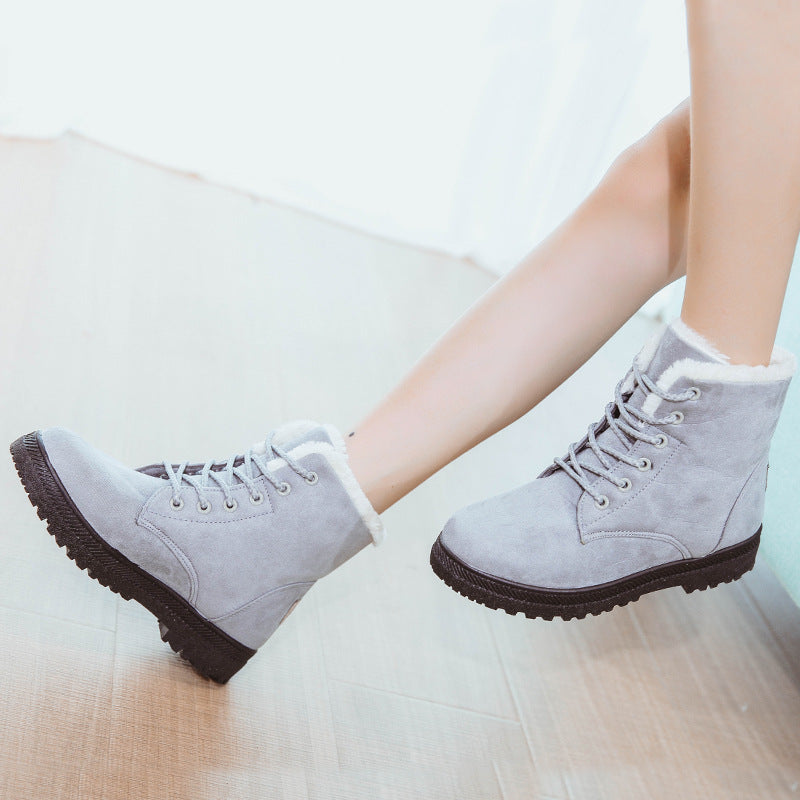 Women'S Flat-Heeled Cotton-Padded Shoes