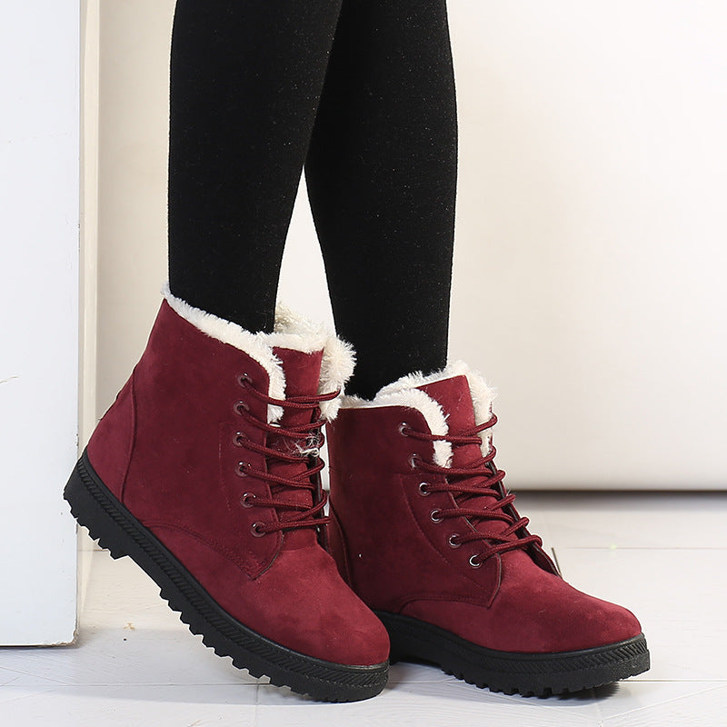 Women'S Flat-Heeled Cotton-Padded Shoes