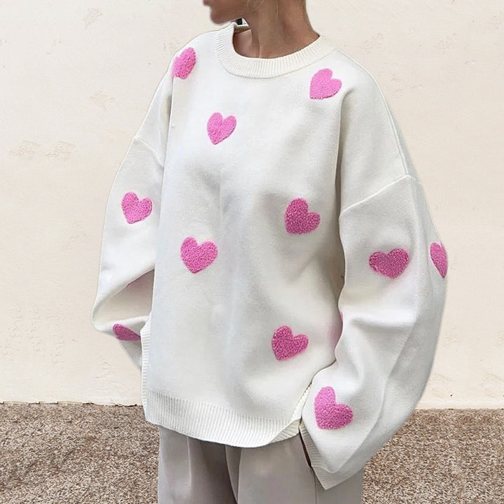 Embroidered Love Sweater