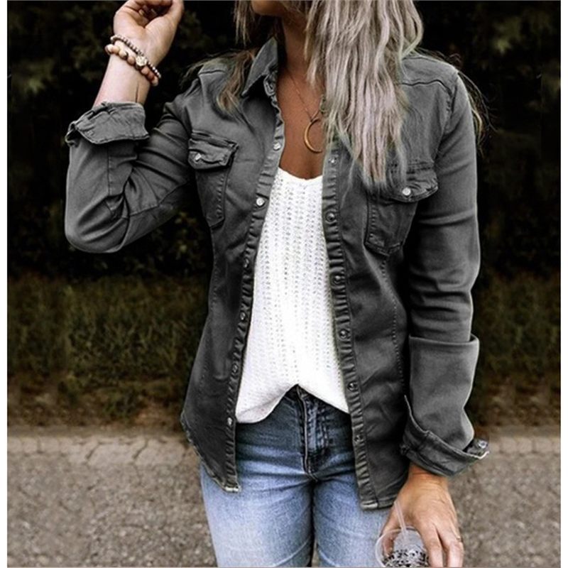 Mid-Length Denim Jacket
