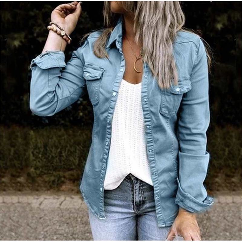 Mid-Length Denim Jacket