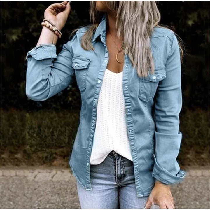 Mid-Length Denim Jacket