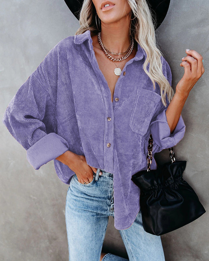 Women’S Lapel-Button Jacket